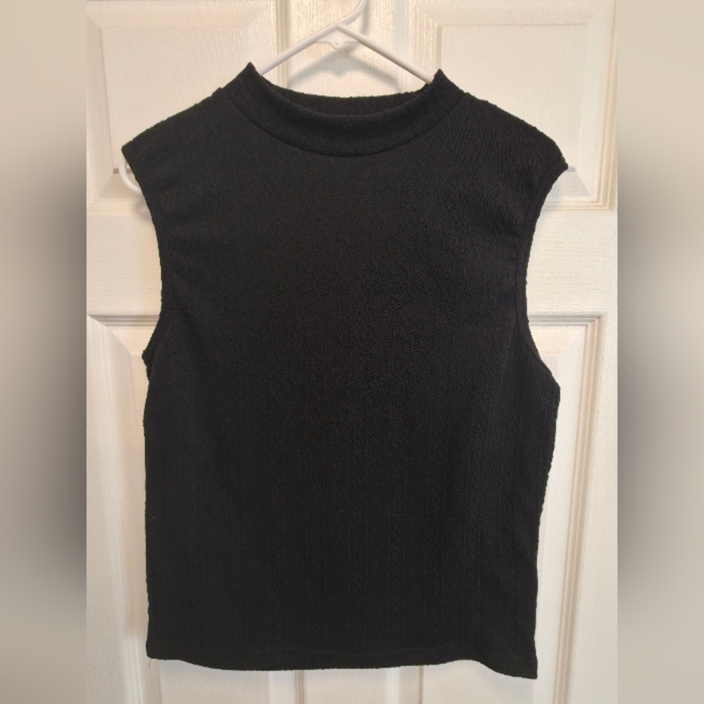 Goddess Black Sleeveless Muscle Tee
